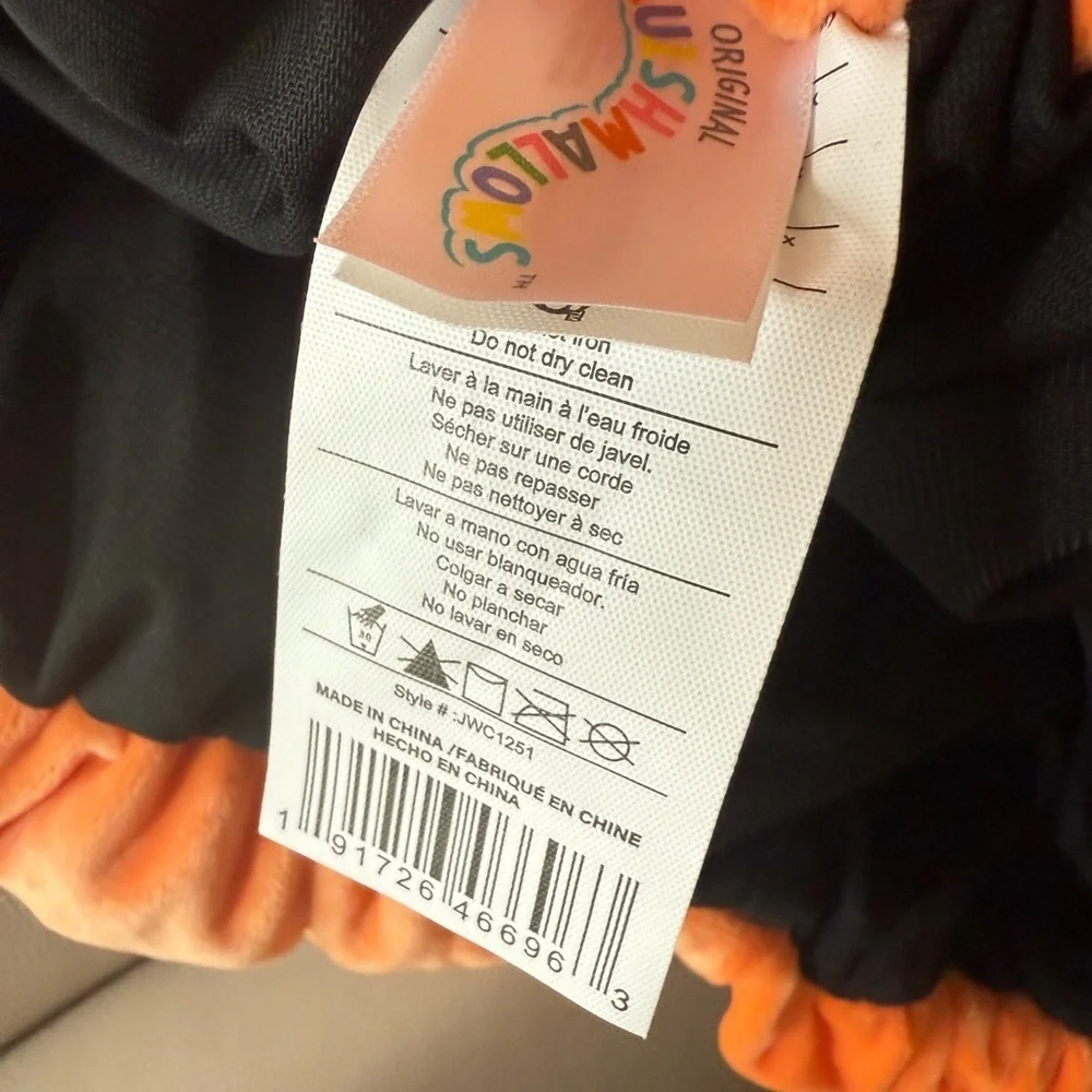 Squishmallows Black and Orange Pumpkin Costume